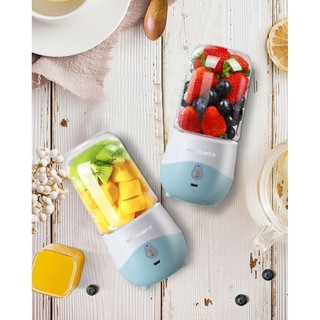 Máy xay sinh tố 6 lưỡi cầm tay mini sạc pin EKIDS HG186, Máy say sinh tố cầm tay đa năng mini 300ml