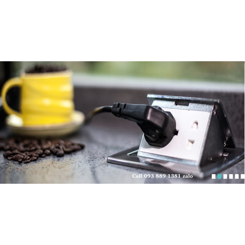 Ổ điện âm sàn chống nước, chống bụi Ip66 Sinoamigo SOB-2SFC chính hãng
