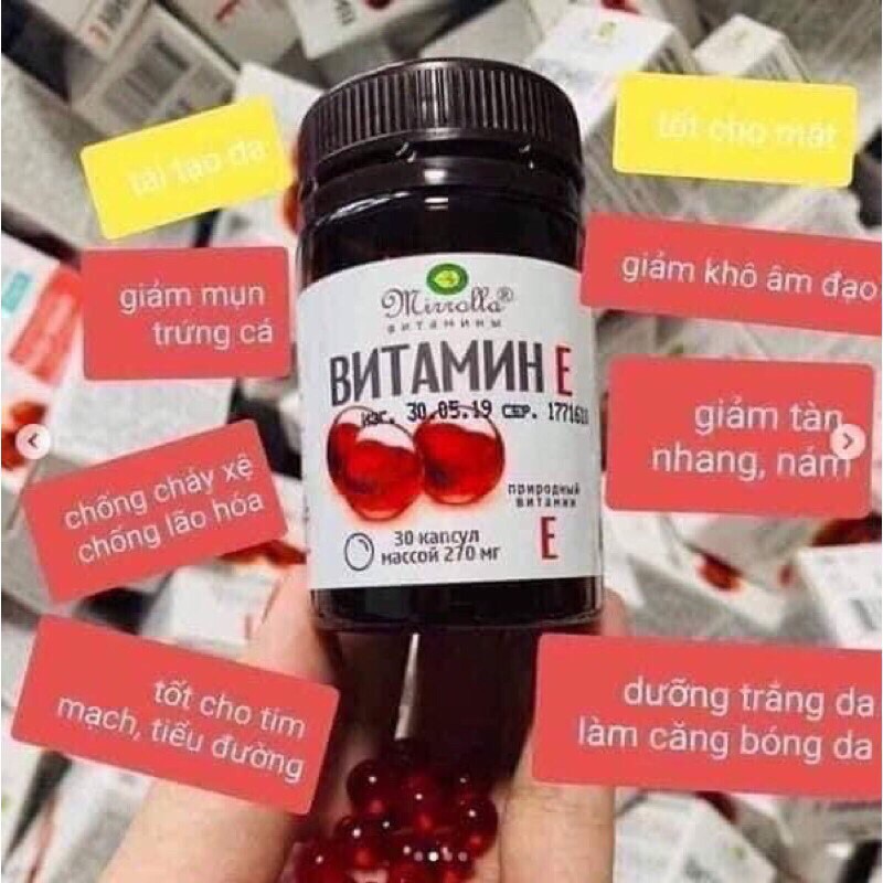 Vitamin E Đỏ Nga 270mg | BigBuy360 - bigbuy360.vn