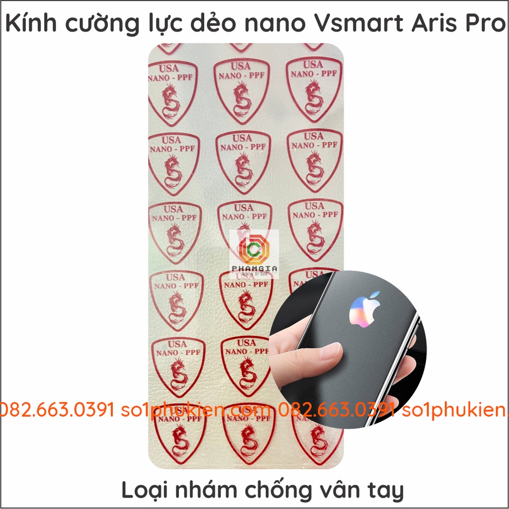 Dán cường lực dẻo nano Vsmart Aris Pro siêu bảo vệ