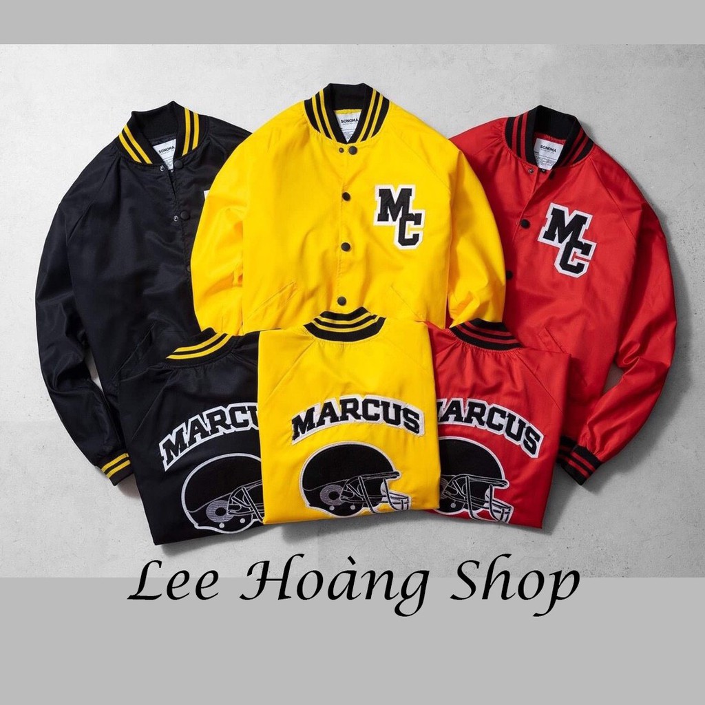 Áo khoác bomber MC Macrus unisex bóng chày form rộng unisex phong cách thể thao năng động | Lee Hoàng Group