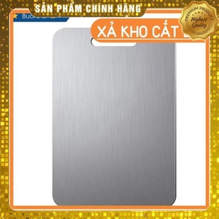 Thớt Inox 304 Kháng Khuẩn Cừờng Lực- Vệ Sinh Dễ Dàng- Rã Đông Nhanh - Chống Ẩm Mốc - Không Xước Dăm- Không Mùn Gỗ
