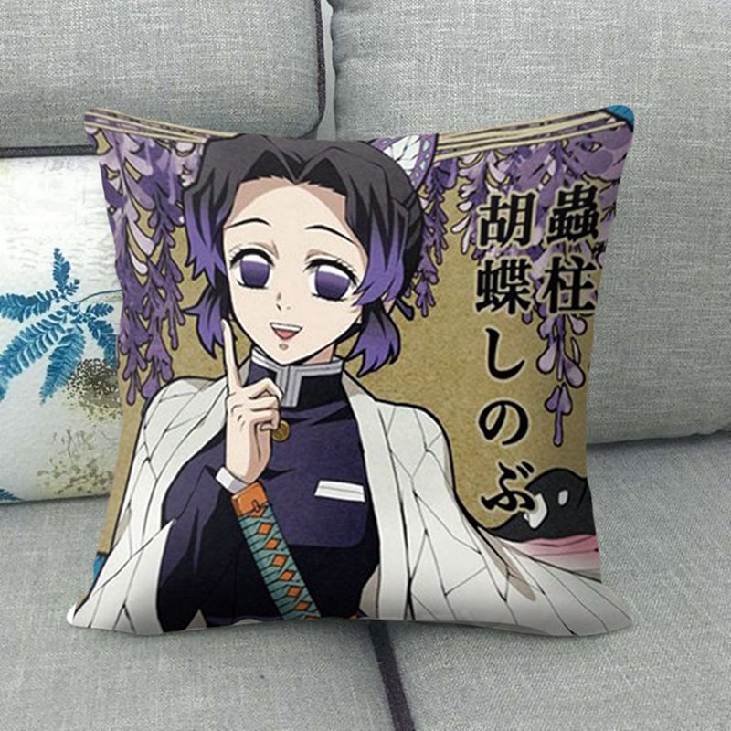 Vỏ Gối In Họa Tiết Hoạt Hình Demon Slayer Kimetsu No Yaiba