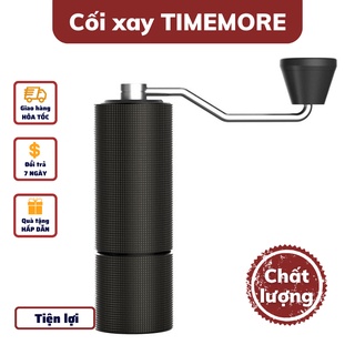 Cối xay cà phê cầm tay TIMEMORE C3 bản 2022 nâng cấp lưỡi xay trục cố định cối xay cà phê bột nhỏ gọn mang đi du lịch