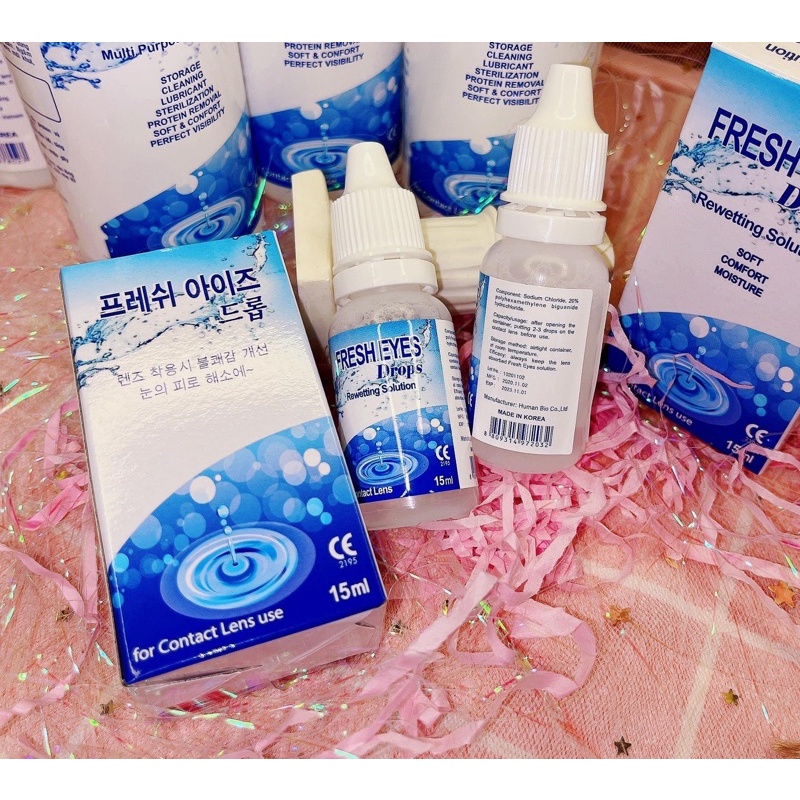 Nước Ngâm và Nhỏ Mắt  Chuyên Dùng cho Lens mắt - Kính áp tròng