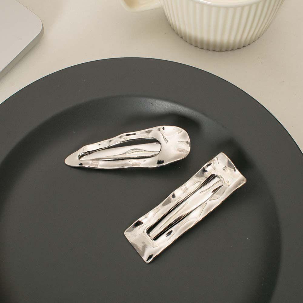 Kẹp Tóc Phong Cách Punk SOMEDAYZL|Kẹp Tóc Nữ Hình Chữ Nhật Nhiều Màu Sắc