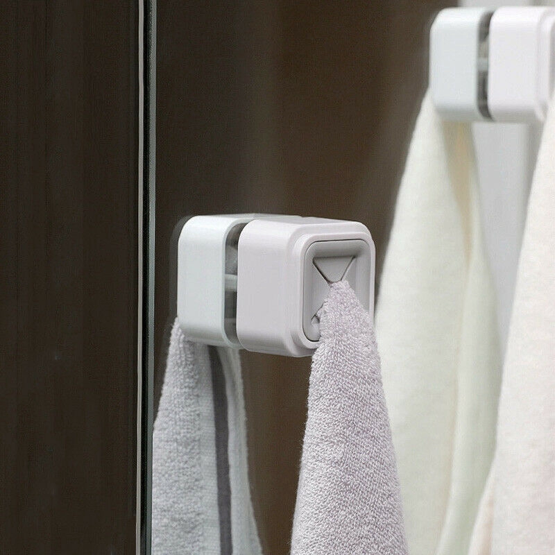 Kẹp treo khăn gắn tường thiết kế móc hít độc đáo tiện dụng cho nhà tắm
