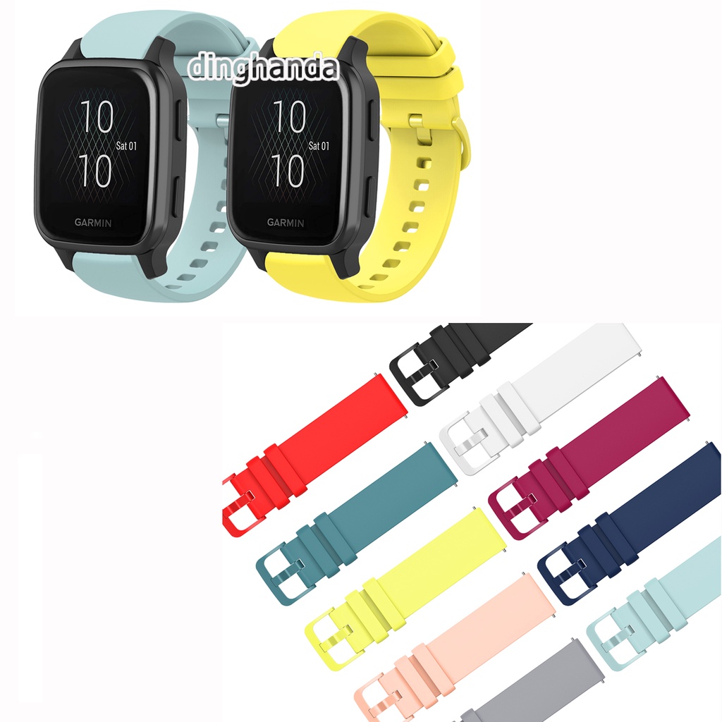 Dây Đeo Silicon 20mm Cho Đồng Hồ Garmin Venu Sq music Venu 2 Plus