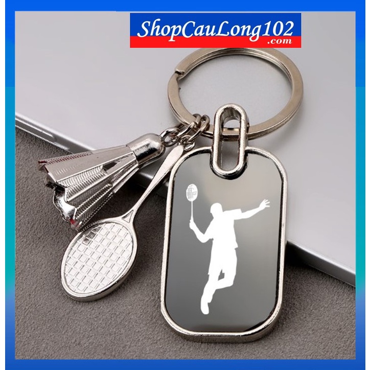 💘 ĐẸP LUNG LINH 💘 Móc Khóa Kim Loại Pro - Rực Cháy Niềm Đam Mê Cầu Lông
