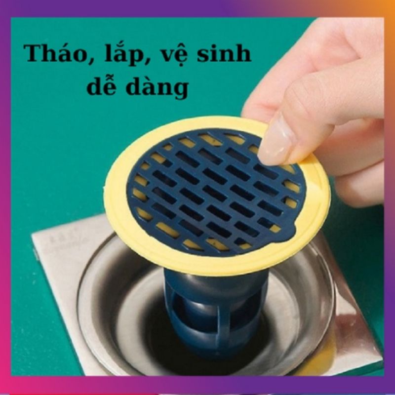 Nắp khử mùi hôi cống, ngăn chặn cặn bẩn cao cấp an toàn siêu tiện lới