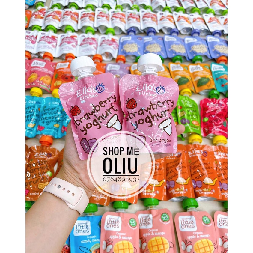 Sữa chua ELLA 100% Organic vị: Xoài, Dâu, Berry