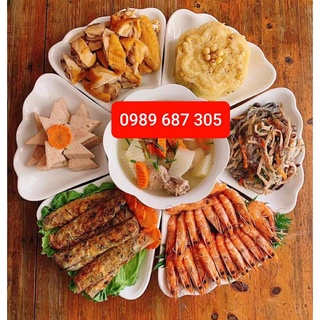 Bộ đĩa Hoa mặt trời giá đặc biệt - gốm sứ Minh Châu