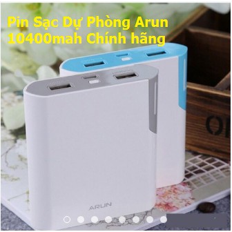 $$ Pin Sạc Dự Phòng Arun 10400mAh - Pin Phòng Arun 10.400mAh Chính Hãng Y40