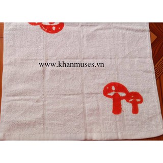 10 _ KHĂN MẶT MẦM NON Ô TRẮNG IN HÌNH_Chất lượng 100% cotton, an toàn cho bé