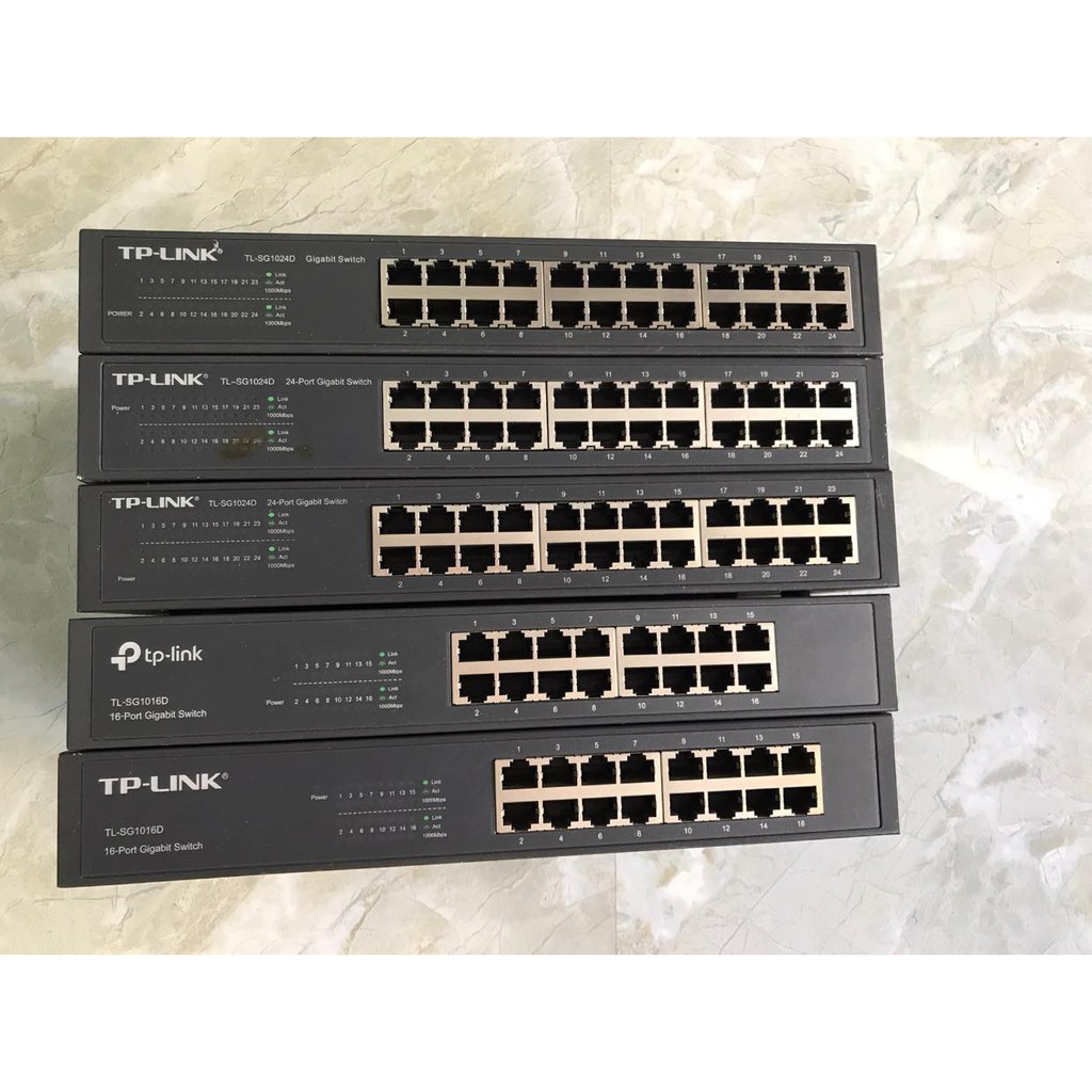 Switch TP-LINK TL-SG1024DE 24 cổng và Switch TP-Link TL-SG1016D 16 cổng