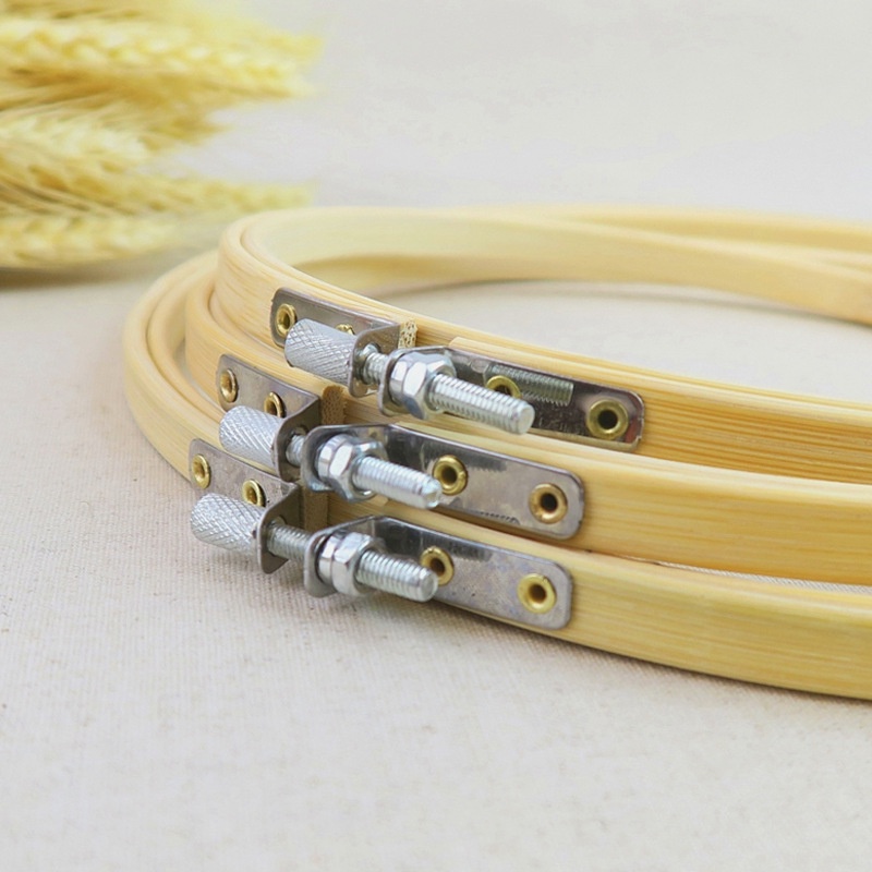Khung Thêu Bằng Tre Bảo Vệ Môi Trường Tiện Dụng Bamboo Embroidery Hoop