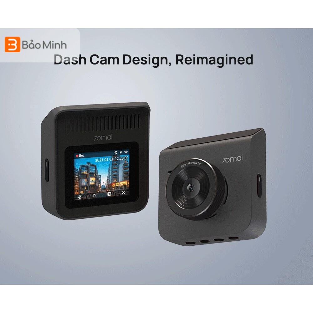 Camera hành trình xiaomi 70mai A400 – Ghi hình trước 2K, sau 1080P. Tích hợp sẵn WIFI bản 2021