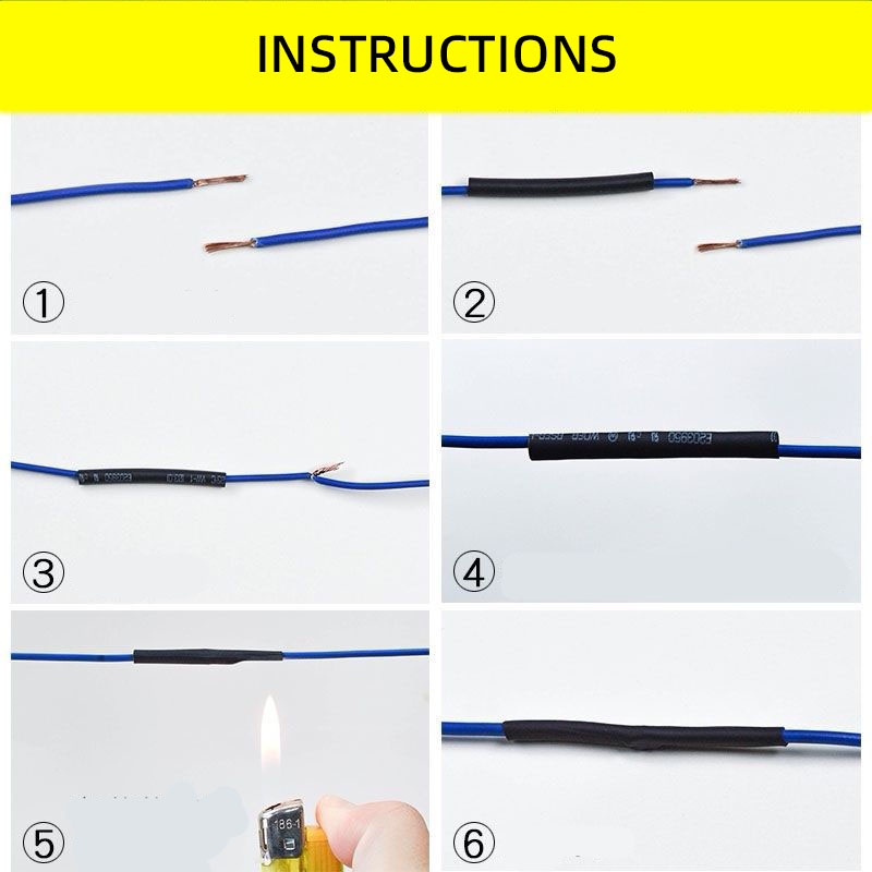 Ống Co Nhiệt Bảo Vệ Dây Cáp Truyền Dữ Liệu Điện Áp Thấp DIY