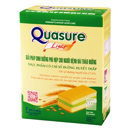 Combo 3 hộp bánh quasure bông lan kem và quy sữa cho người tiểu đường (140g) date 04/2023