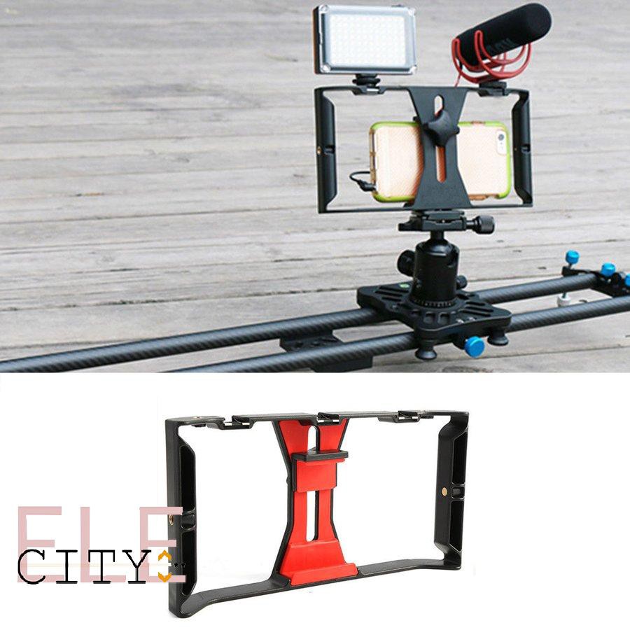111ele} Video Camera Cage Stabilizer Film Making Rig For Smart Phone Video Rig Bracket | BigBuy360 - bigbuy360.vn