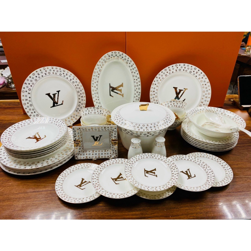 Bộ Bát Đĩa Cao Cấp. Set Bát Đĩa Cao Cấp Sứ Xương. Chén Đĩa Cao Cấp Sứ Xương. Bát Đĩa Đẹp