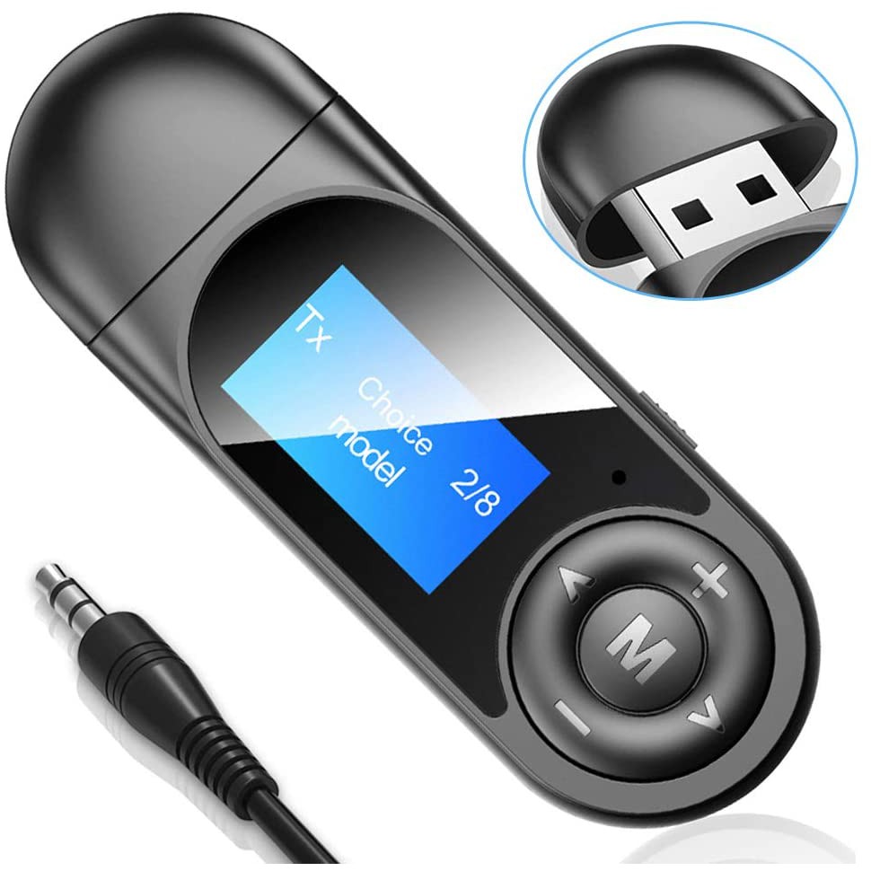 Bộ Thu Phát Không Dây 2 In 1 Bluetooth 5.0 Màn Hình LCD T13 - Bluetooth T13