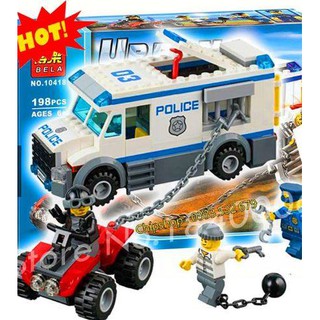 Bộ Lego Ghép Hình Ninja Xe Cảnh Sát conme