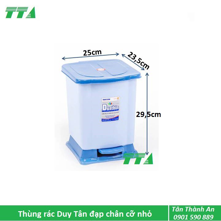 Thùng rác nhựa đạp chân Duy Tân cỡ nhỏ