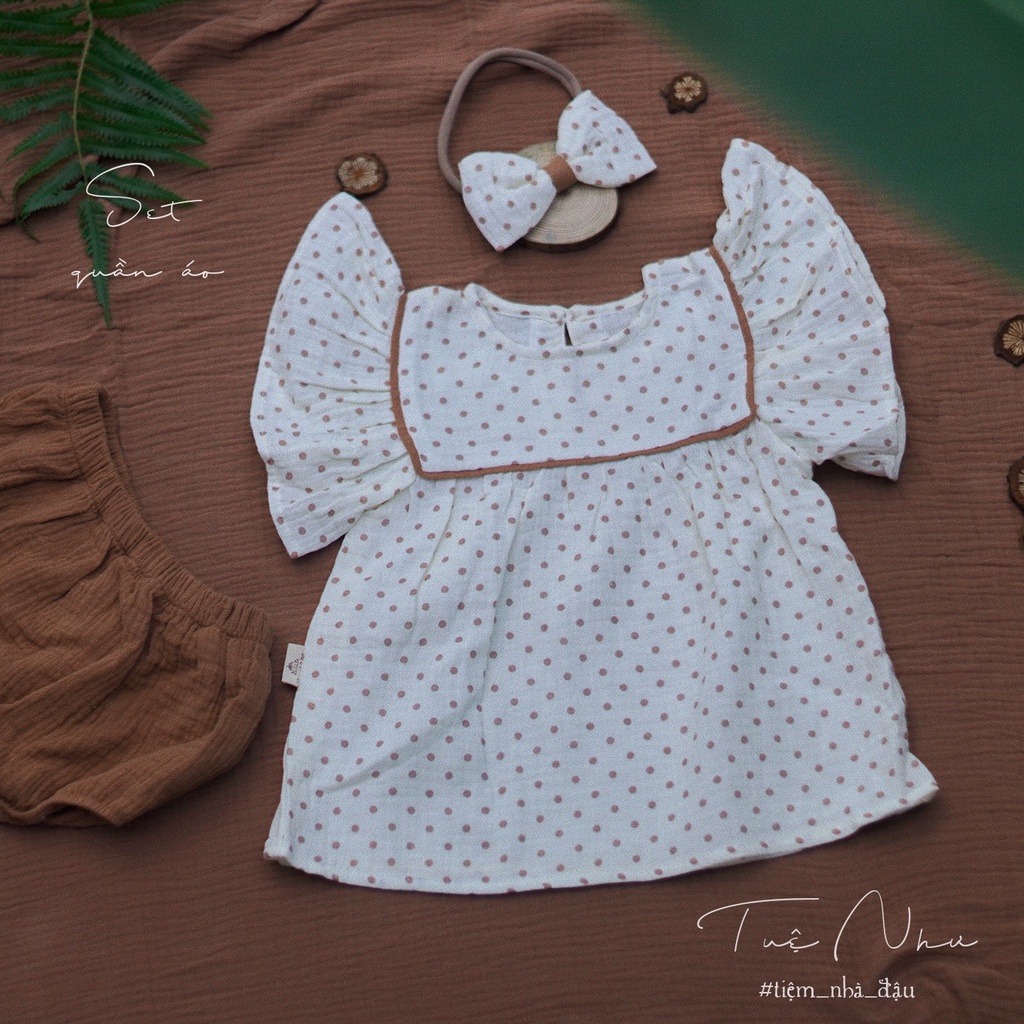 Tuệ Như - romper và set quần bí may thủ công