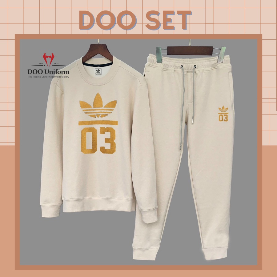 [DOO SET] Set thể thao nam in số 03