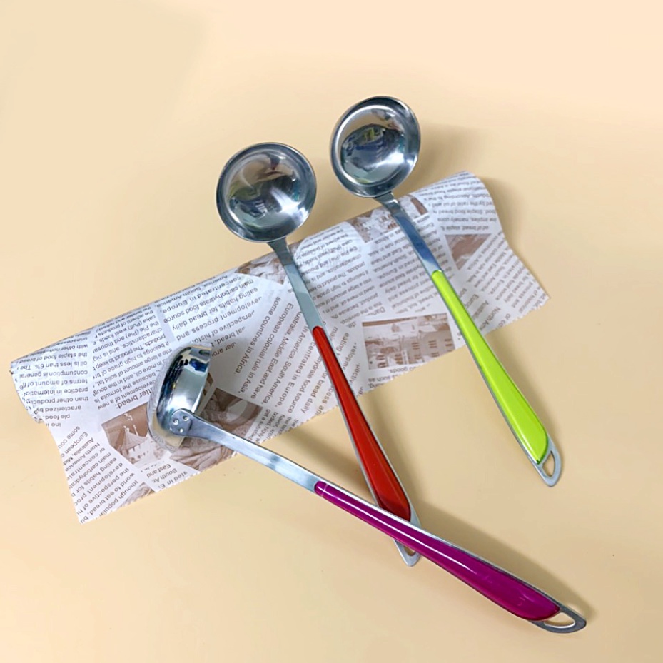 Vá Canh Lồng Sâu Inox CÁN NHỰA MÀU hàng dày cao cấp