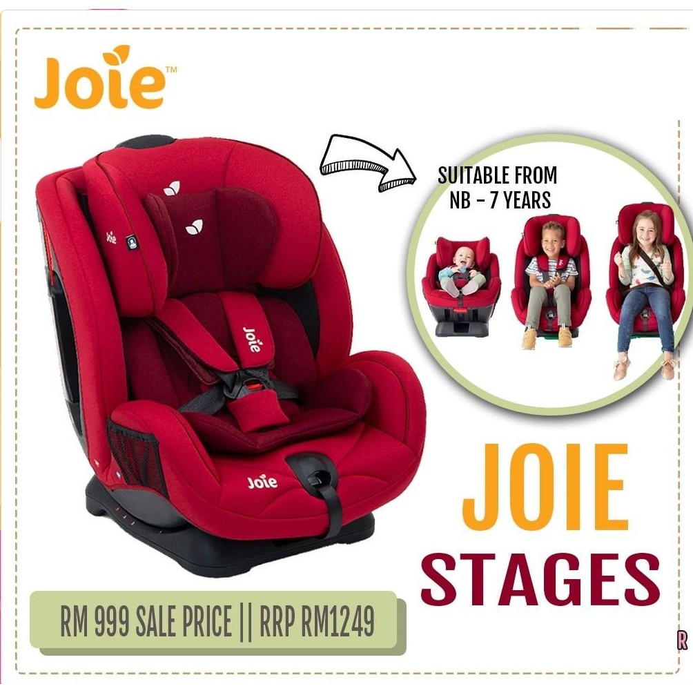 Ghế ngồi ô tô trẻ em Joie Stages Cherry