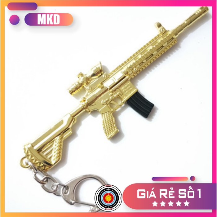 Móc Khóa Pubg m416 gold - Màu vàng kim siêu đẹp dài 12cm (Game Pubg)