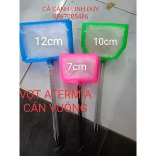 Vợt lượt atermia cán vuông , vợt lưới mịn , vợt vớt bobo 7cm , 10cm , 12cm