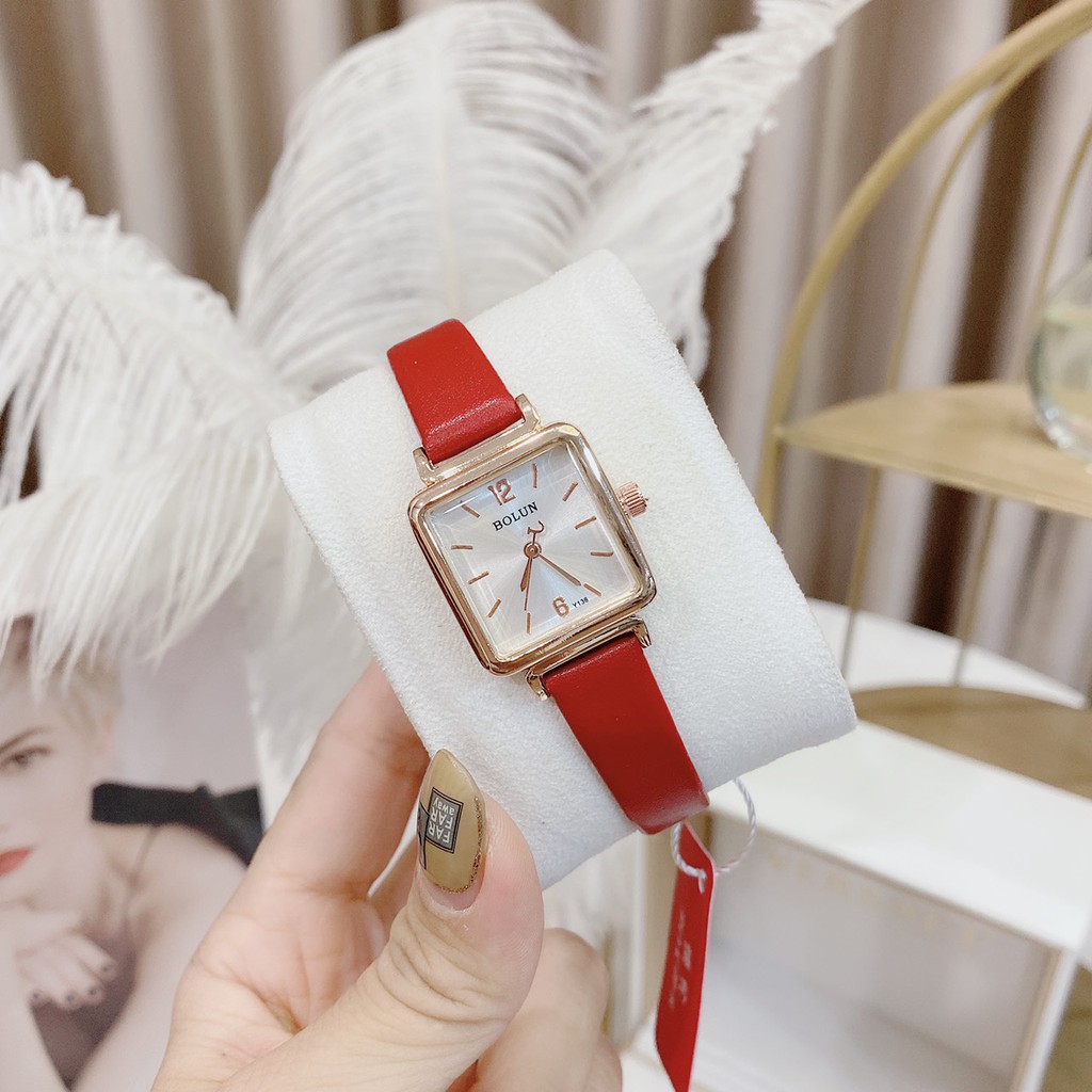 Đồng Hồ Nữ Đeo Tay Thời Trang Bolun Dây Da Mặt Tròn,Vuông Nhiều Màu Sắc Giá Siêu Rẻ | BigBuy360 - bigbuy360.vn
