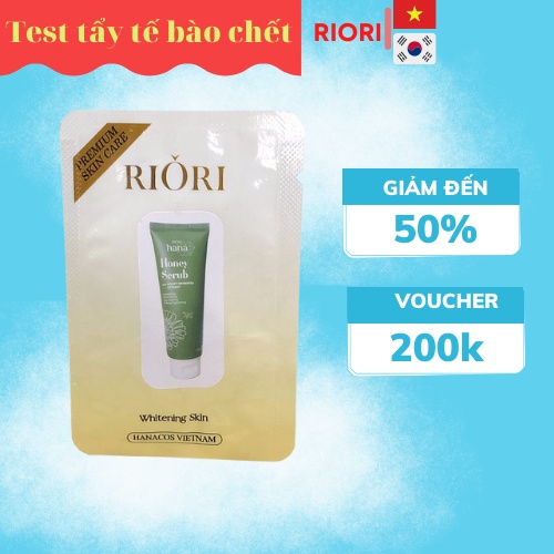 Tẩy Tế Bào Chết Mật Ong Dạng Gel Dành Cho Da Mặt RIORI Honey Scrub 1,5g