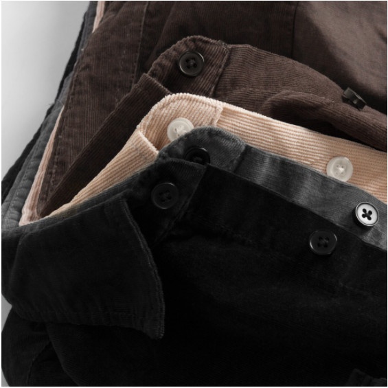 Áo sơ mi áo khoác nhung tăm dáng rộng màu hồng kem đen nâu phong cách ulzzang thời trang Banamo Fashion 351