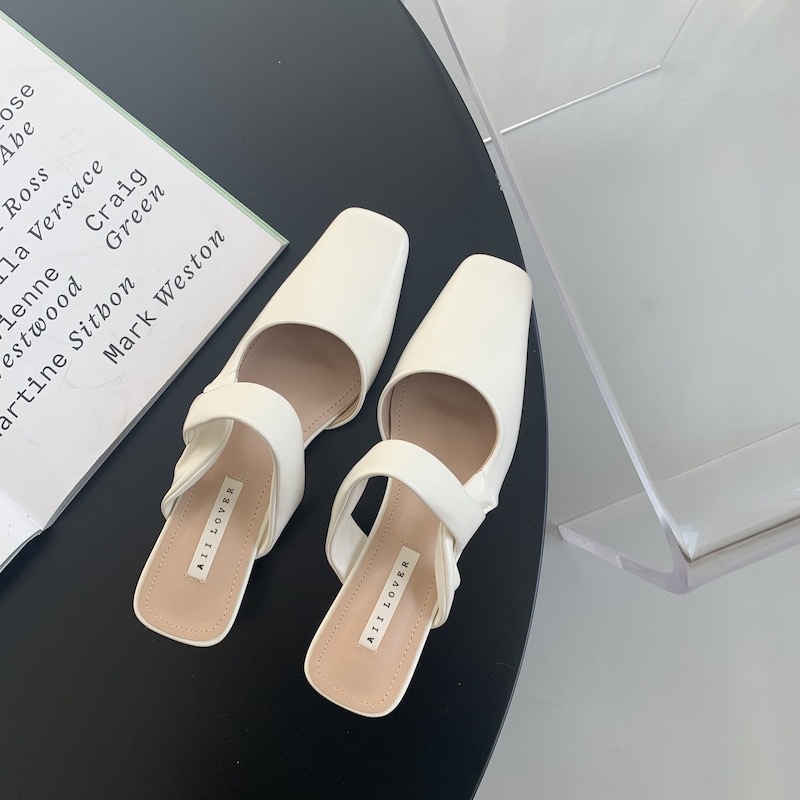 IELGY Dép Mũi Vuông Thời Trang Cho Nữ