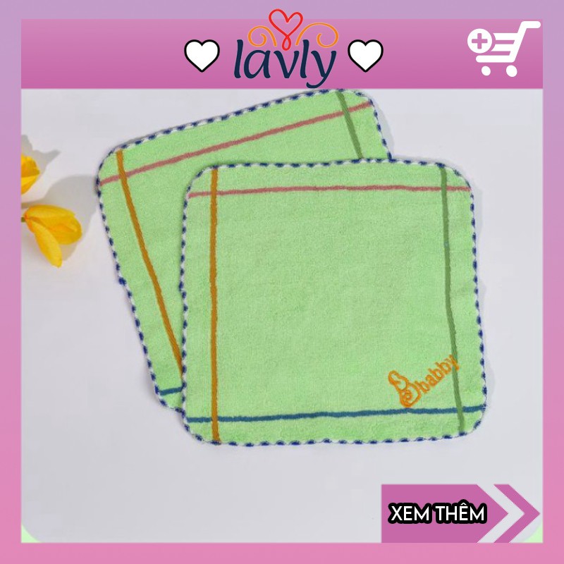 Khăn mặt cotton Hàn Quốc cho bé khăn lau mặt sợi tre xuất Nhật giá rẻ LAVLY 21013