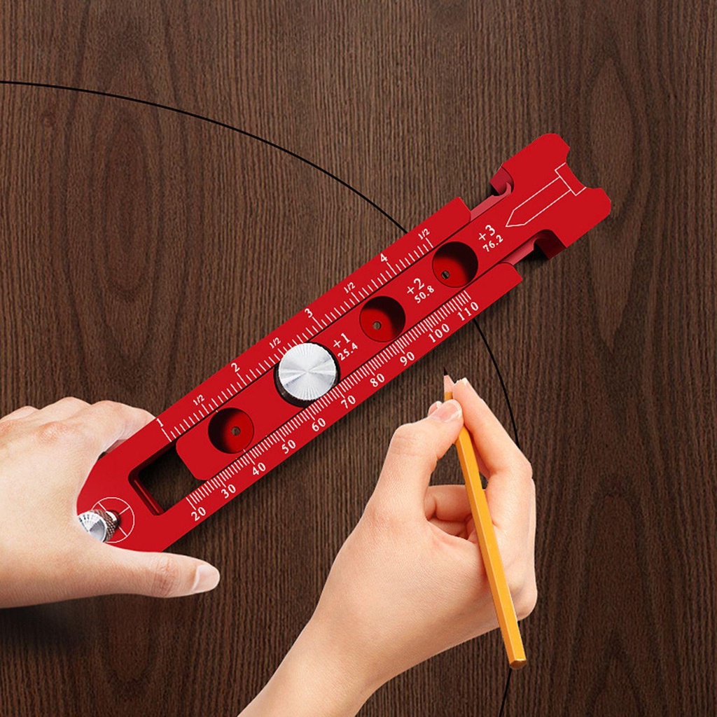 PISTA La Bàn Đo Lường Bằng Hợp Kim Nhôm Chuyên Dụng Vẽ Gỗ