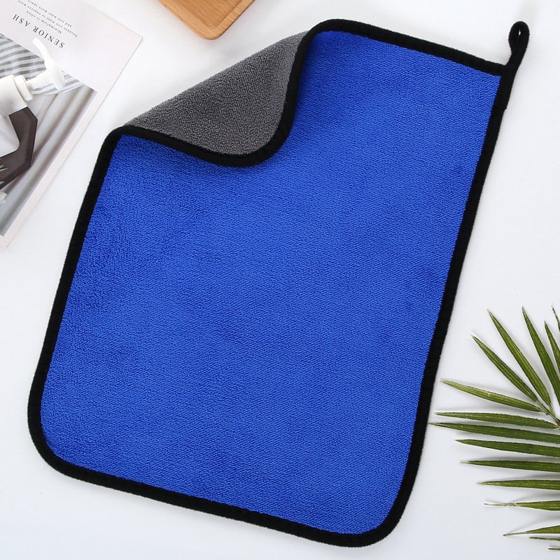 Khăn microfiber lau xe ô tô, xe hơi 2 mặt 2 lớp siêu dầy siêu thấm nước và lau không bị xước size 30x30