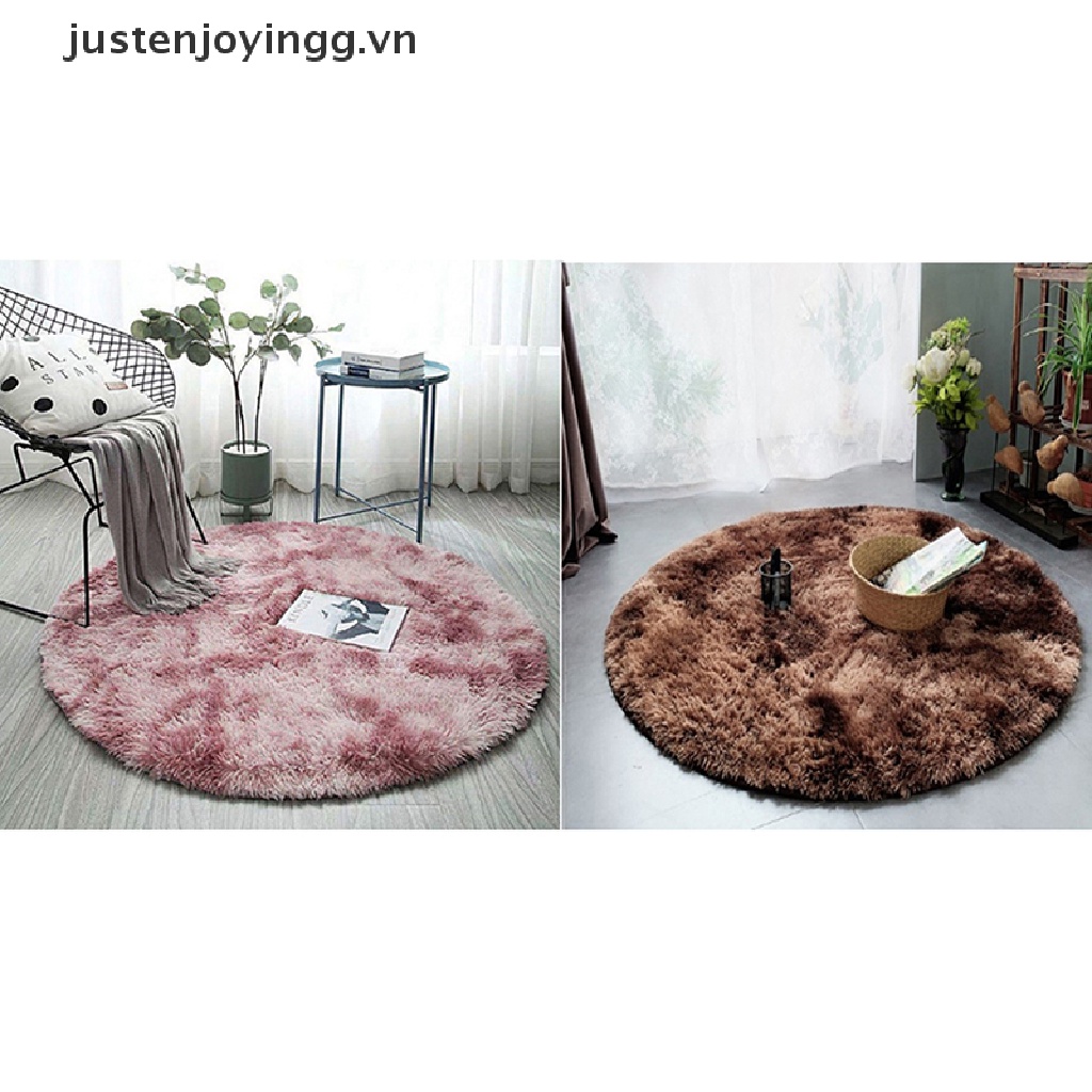 Thảm Lông Tròn Trang Trí Phòng Khách Cho Bé
