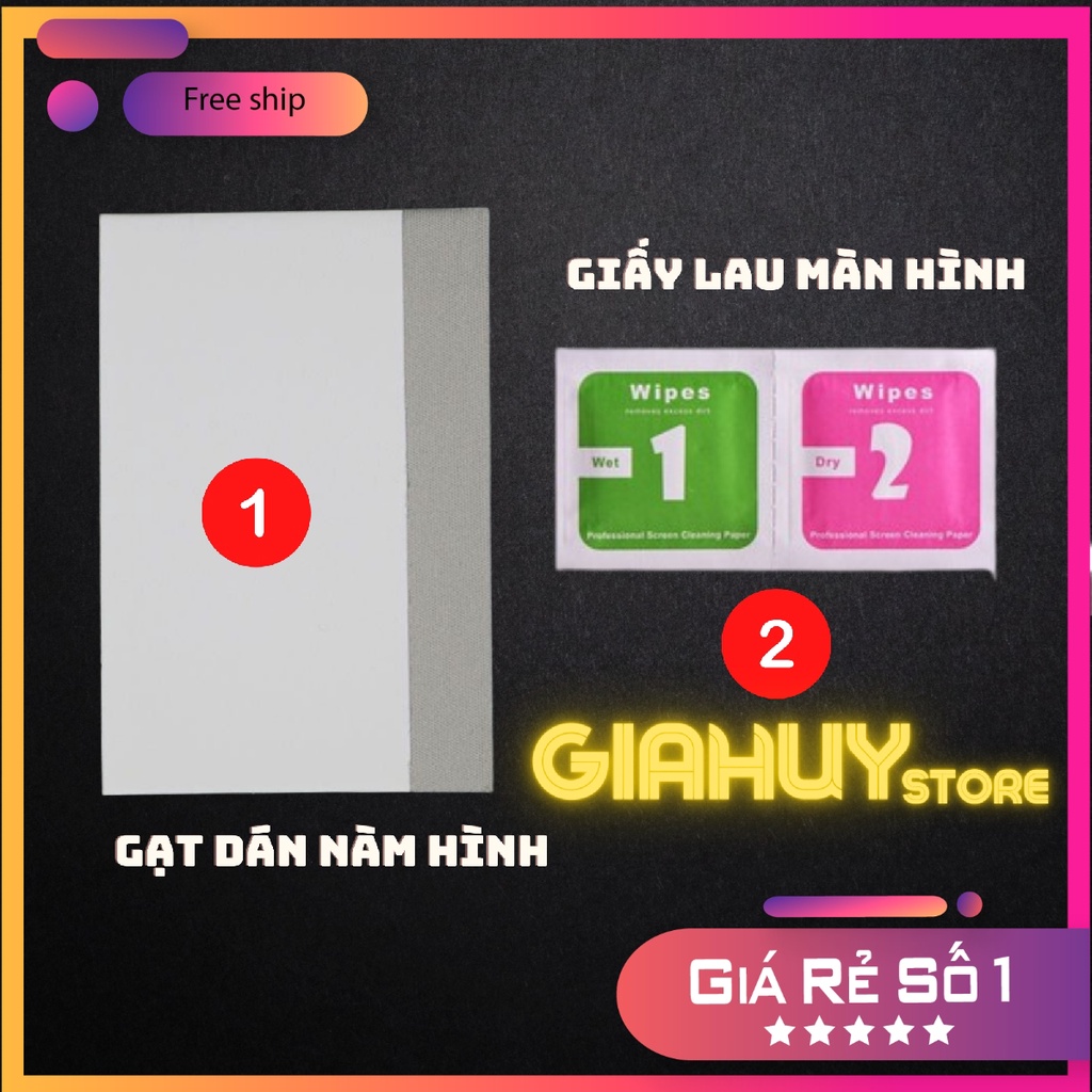 Gạt dán skin PPF cường lực điện thoại - Giá rẻ- Nhỏ gọn -Bộ Khăn Giấy Lau Vệ Sinh 2 Miếng Ướt Khô - Vệ Sinh Màn Hình Điệ