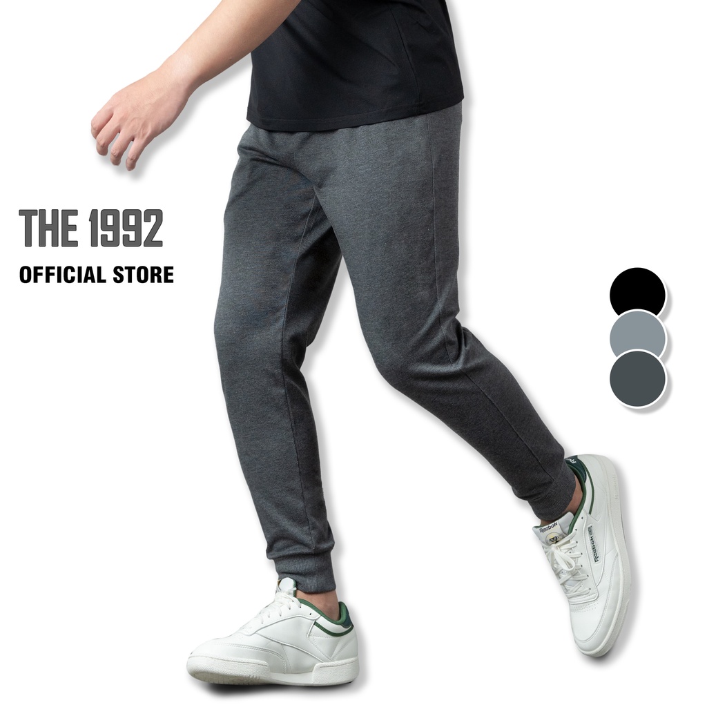 Jogger nỉ THE 1992 Quần thể thao nam basic 3 màu