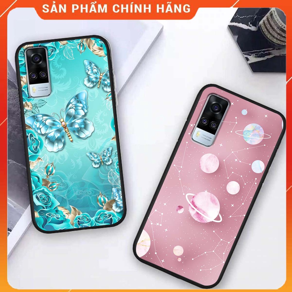 Ốp lưng Vivo Y51 2020 in hình hoa xinh xắn, hiện đại , thời trang ,phong cách