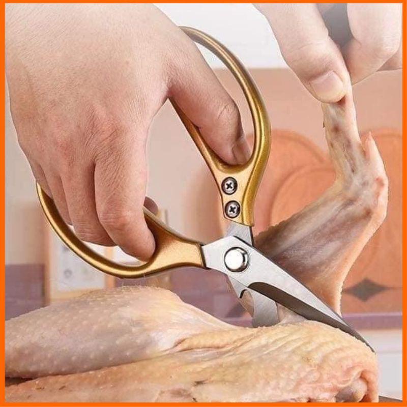 Kéo Cắt Gà Kéo Nhật Làm Bếp Đa Năng Cắt Vải Cắt Giấy SK5 Siêu Sắc
