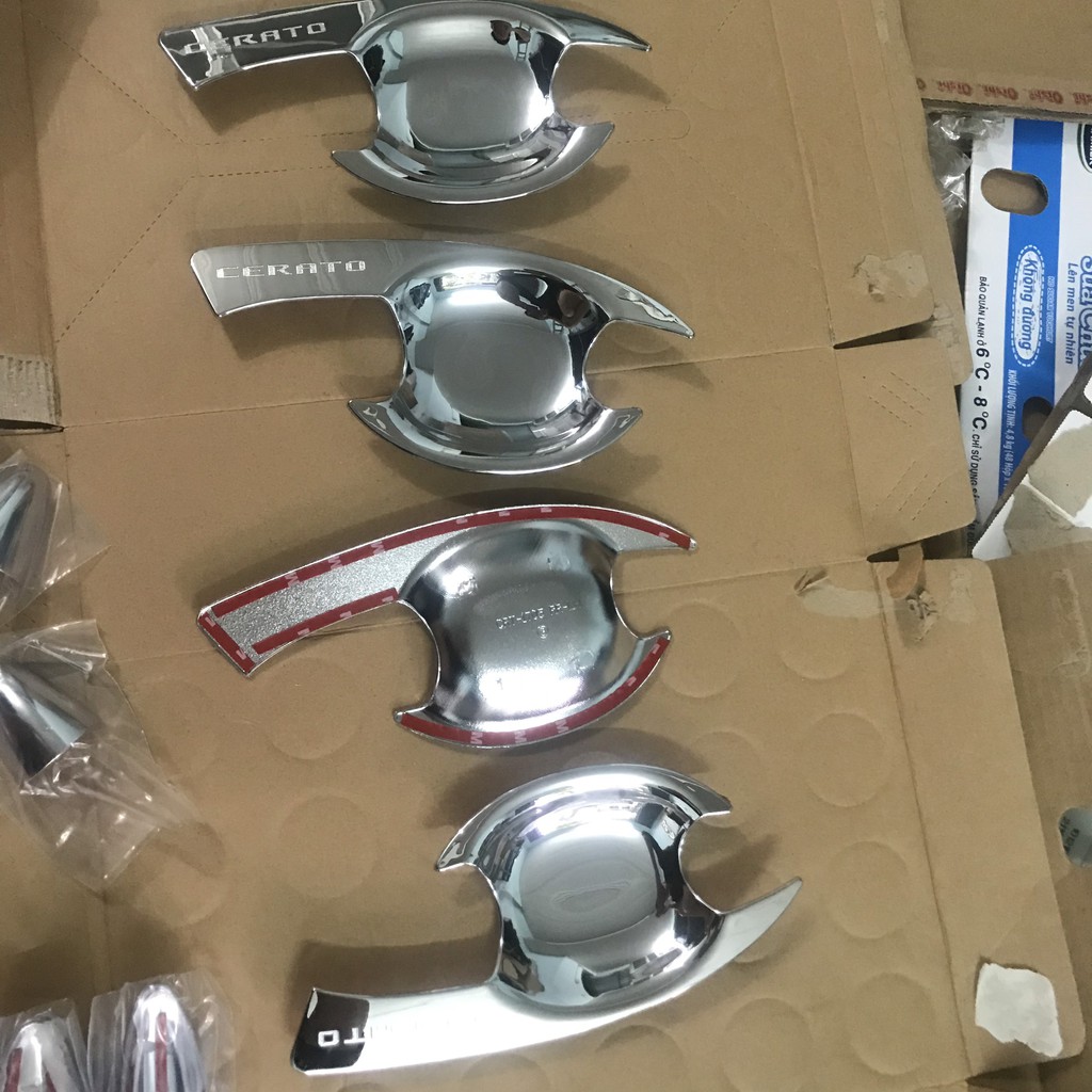 Bộ ốp hõm cửa mạ crom xe Kia Cerato đời 2015-2018