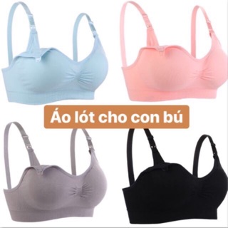 (003 áo lót bigsiz cho con bú cotton siêu mềm mại thấm sữa kháng khuẩn