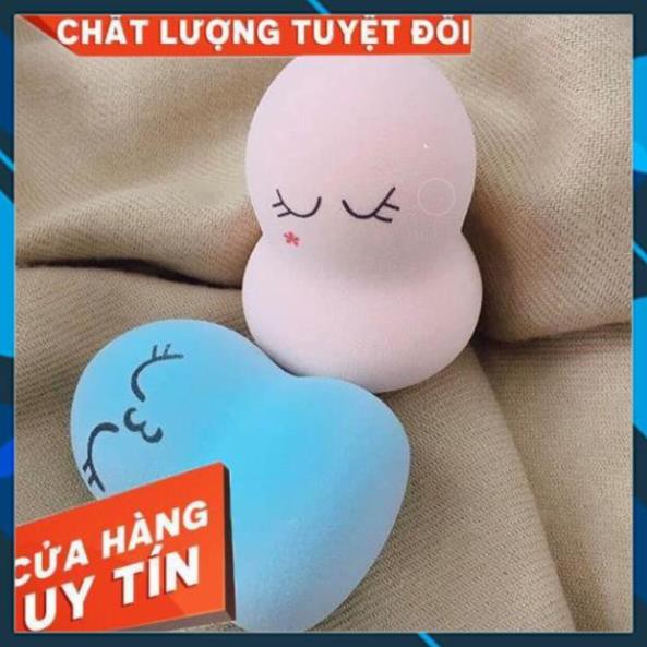 Mỹ Phẩm  Mút tán kem nền Emoji Assorted Powder Puff Nhật Bản