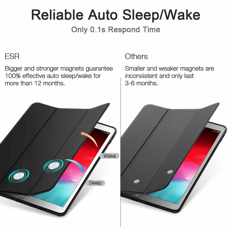 Bao da iPad Air 10.5 2019 ESR Rebound Pencil Slim Smart Case (Có khe cắm bút Apple Pencil).